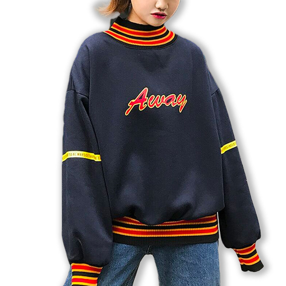 Mysig tröja med turtleneck