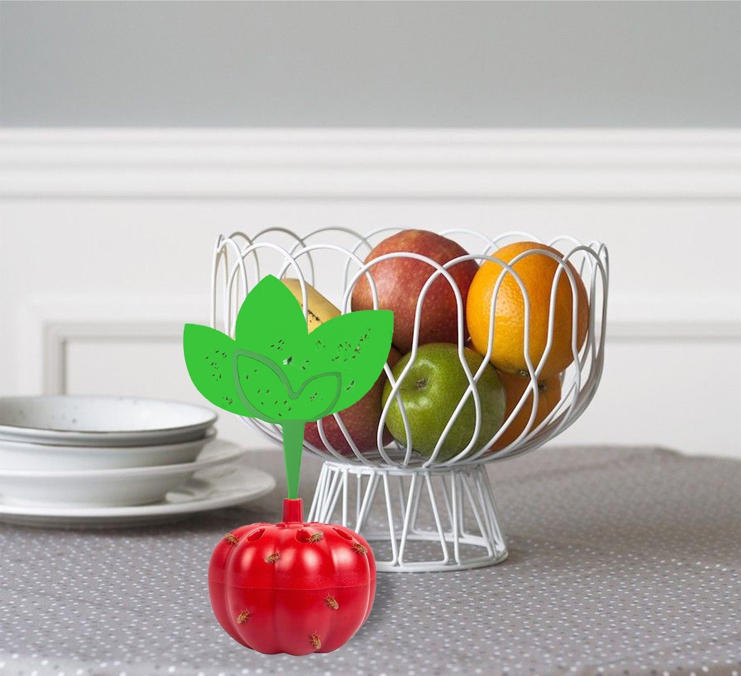 Kök Fruktflugfälla Återanvändbar Tomatformad Design 3