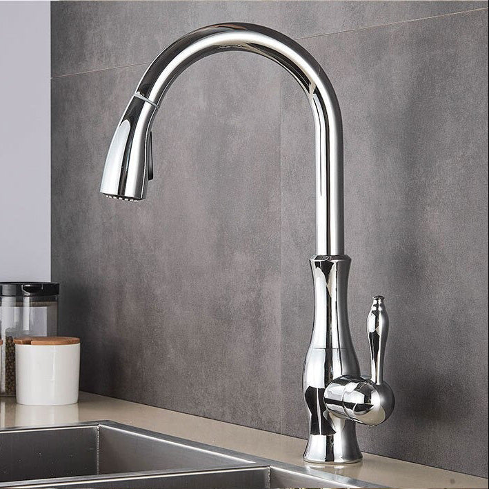 Köksblandare Utdragbar Modern Design 360° Roterande Pip 0