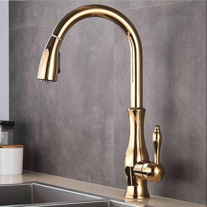 Köksblandare Utdragbar Modern Design 360° Roterande Pip 9