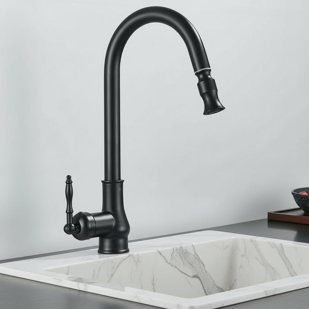 Köksblandare Vintage Tap med Vridbar Pip 0