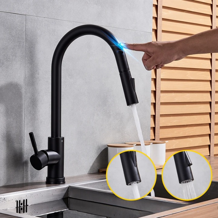 Köksblandare med Utdragbart Munstycke och Touch Control 3