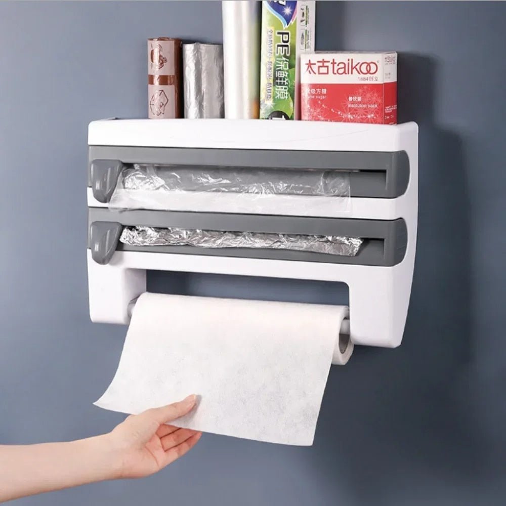 Köksdispenser för Plastfolie och Hushållsrulle Kompakt Design 1
