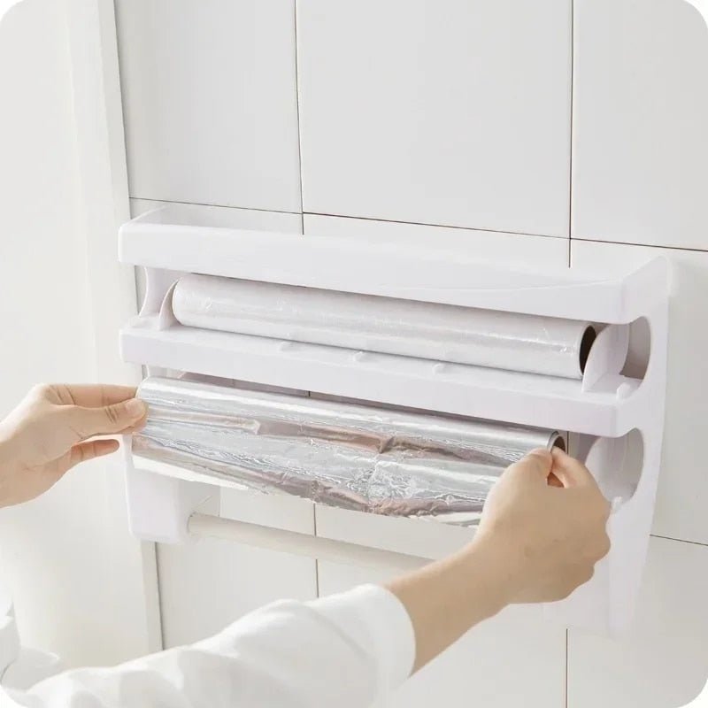 Köksdispenser för Plastfolie och Hushållsrulle Kompakt Design 2
