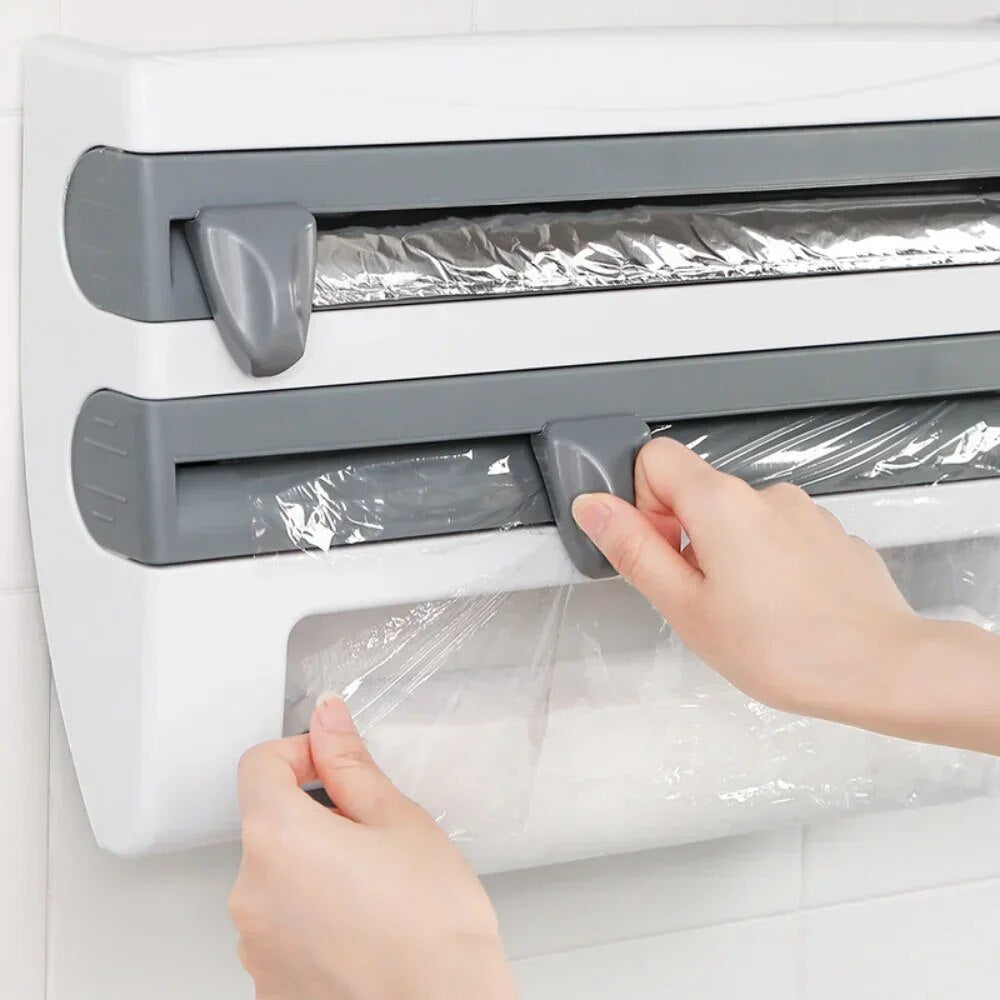 Köksdispenser för Plastfolie och Hushållsrulle Kompakt Design 3