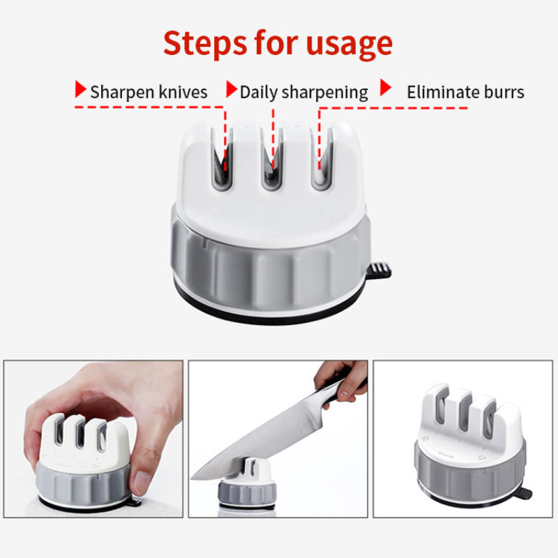 Köksknivslipare med Sugkopp och Ergonomisk Design 7