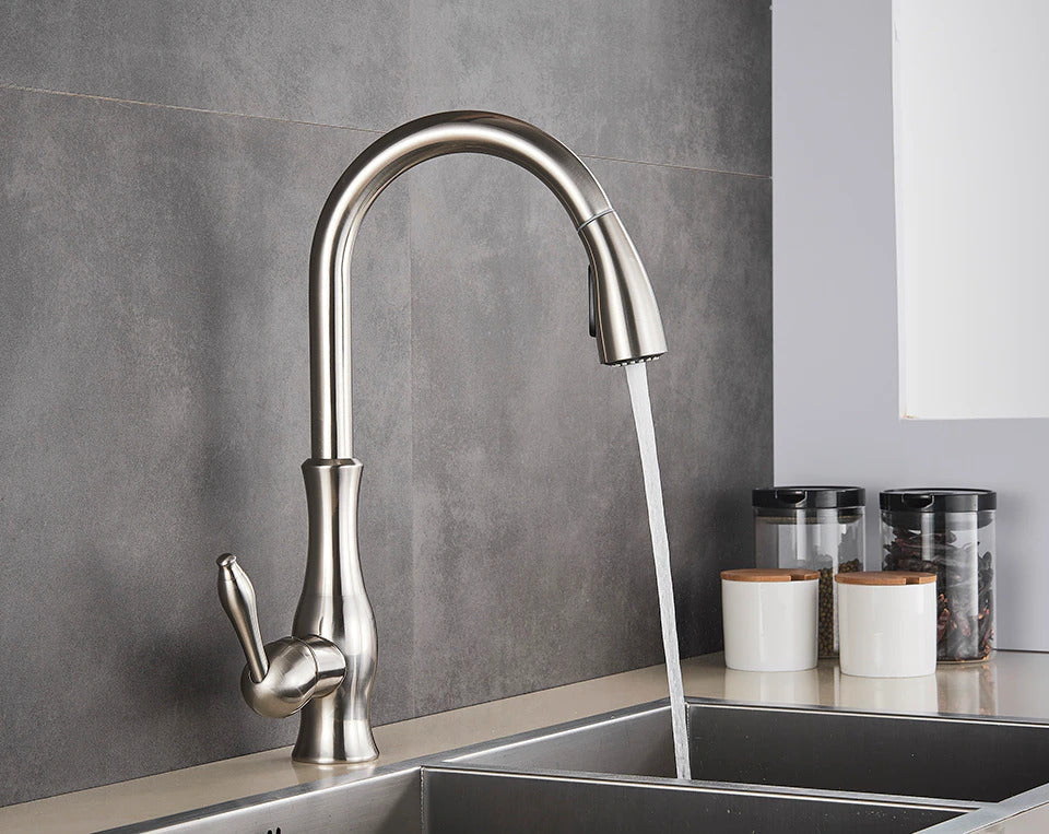 Kökskran Infällbart Duschhuvud Modern Design Utdragbar 1