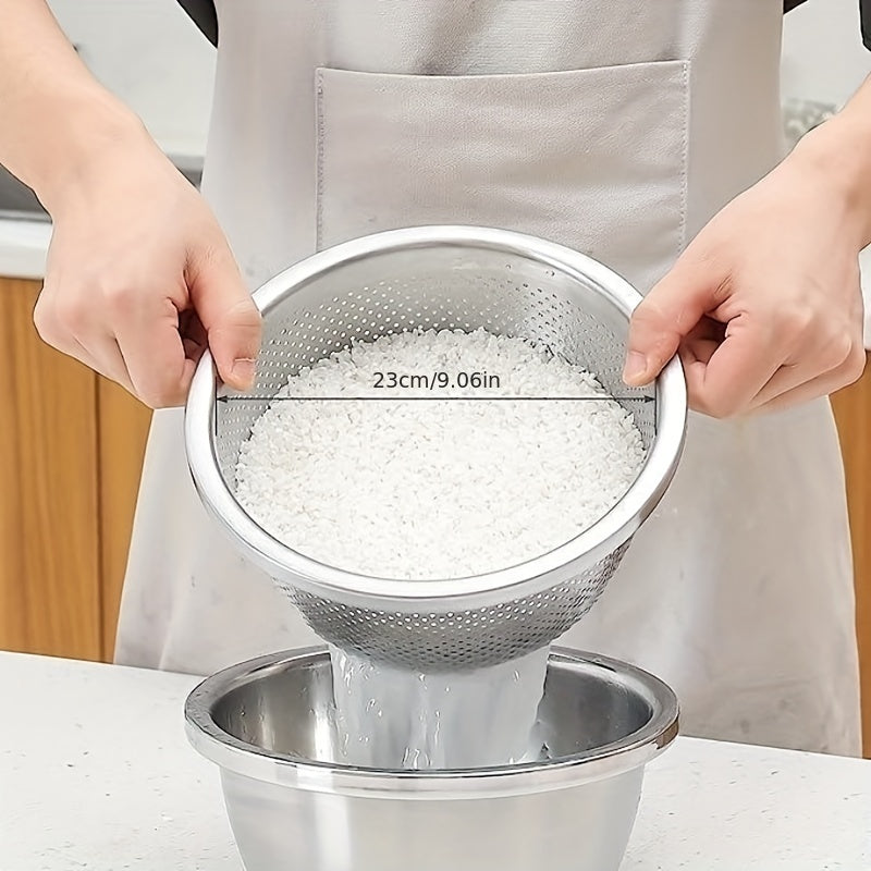 Köksset med Rostfritt Stål - Durkslag och Blandningsskål 3