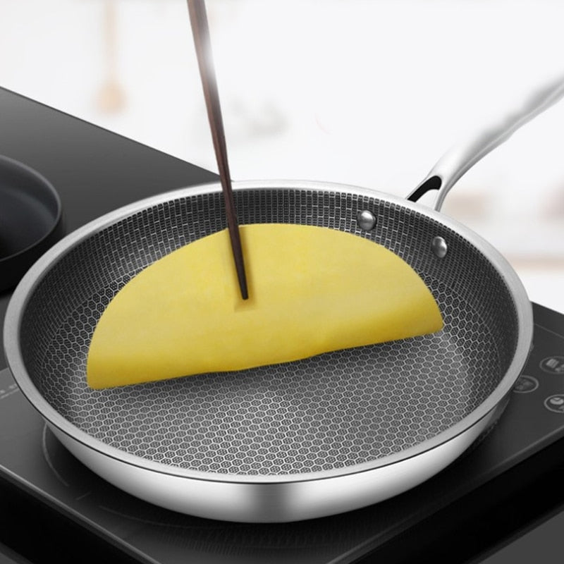 Köksstekpanna Non-Stick Rostfri Stål Designad för Jämn Tillagning 2