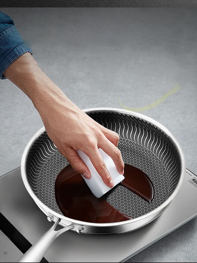 Köksstekpanna i Rostfritt Stål med Dubbelsidig Design 5
