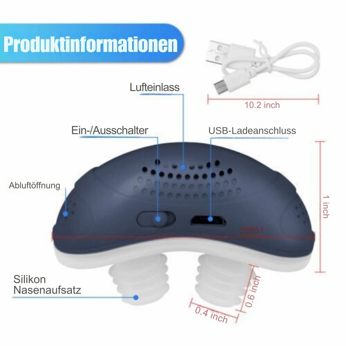 Kompakt CPAP-enhet för Sömn och Andning 6