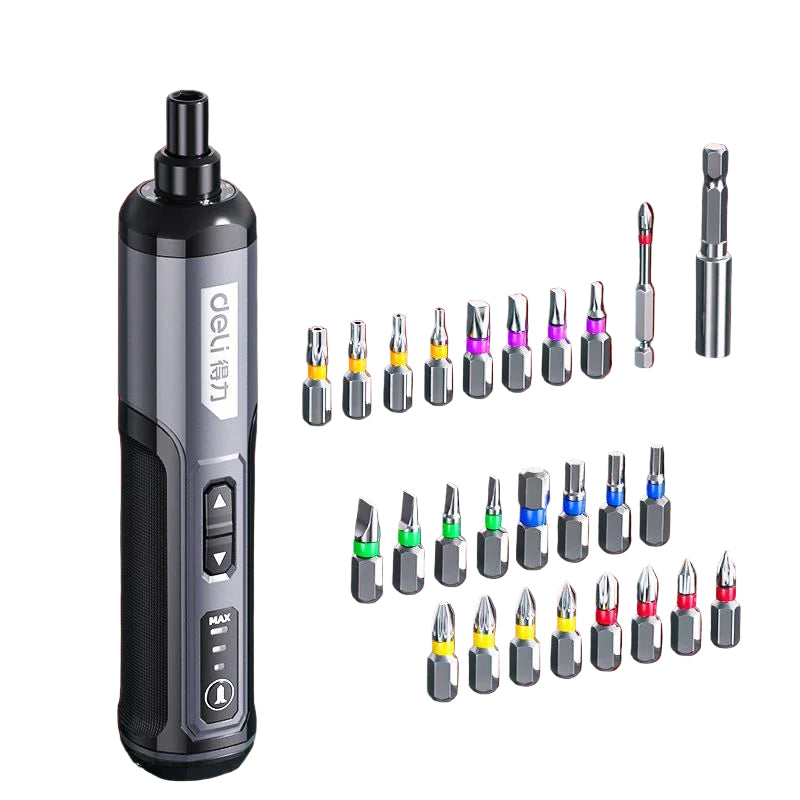 Kompakt Mini Skruvmejsel och Borrset för Hem och Gör-Det-Själv 0