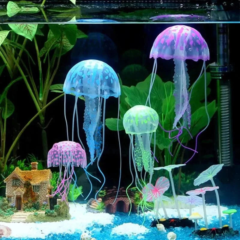 Konstgjord Manet för Akvariedekoration Fluorescerande Design 3