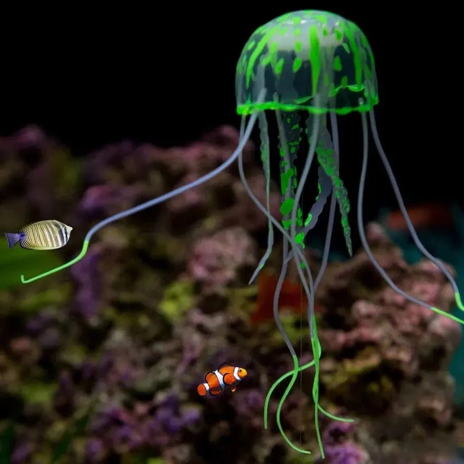 Konstgjord Manet för Akvariedekoration Fluorescerande Design 5