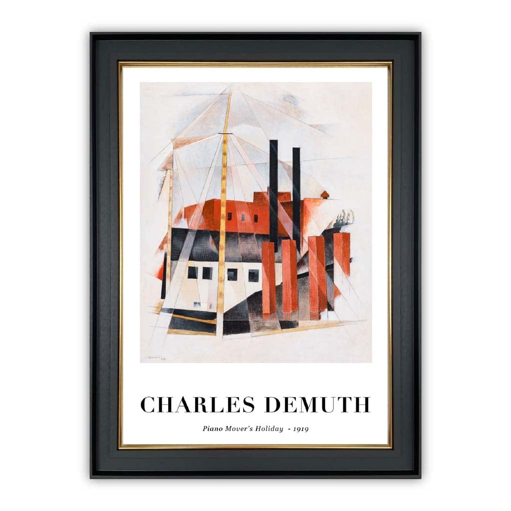 Konsttryck av Charles Demuth - Piano Transporter Semester Digitalt Omarbetat 0