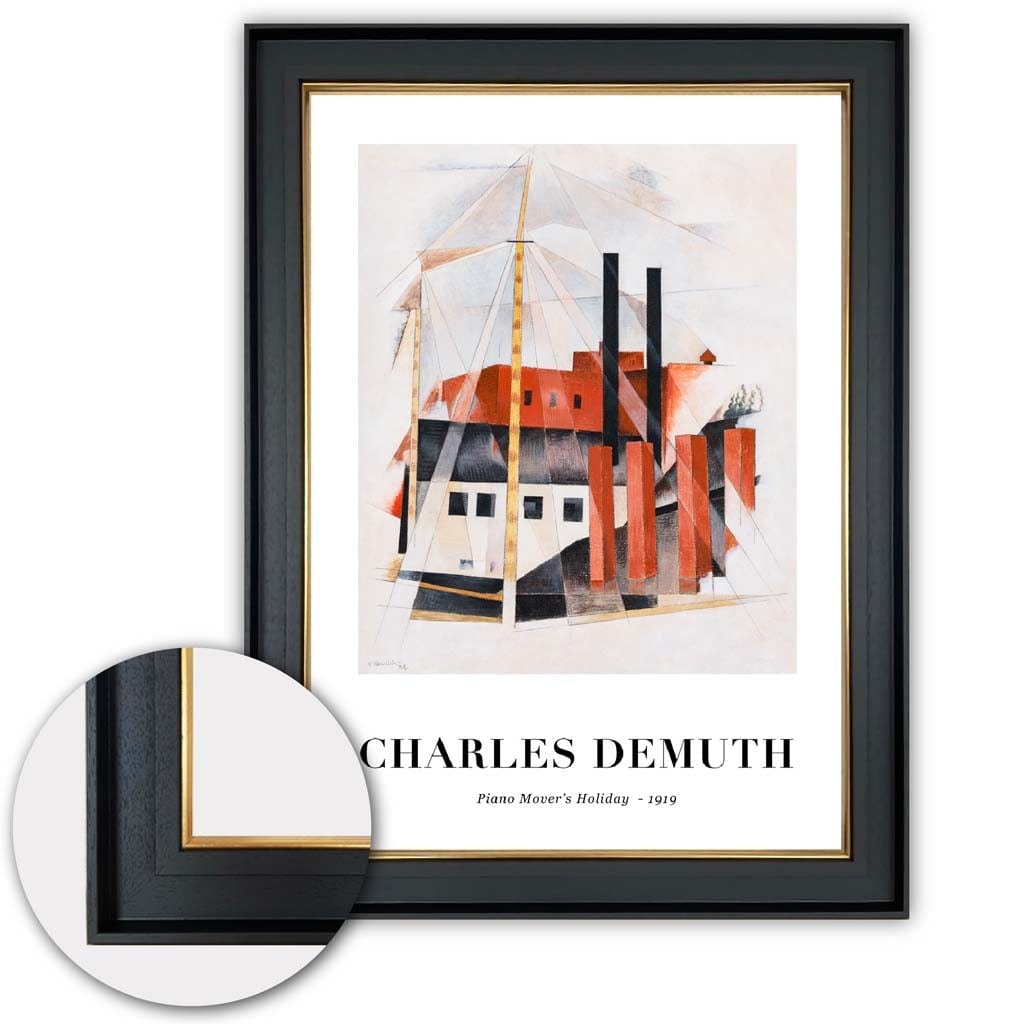 Konsttryck av Charles Demuth - Piano Transporter Semester Digitalt Omarbetat 3