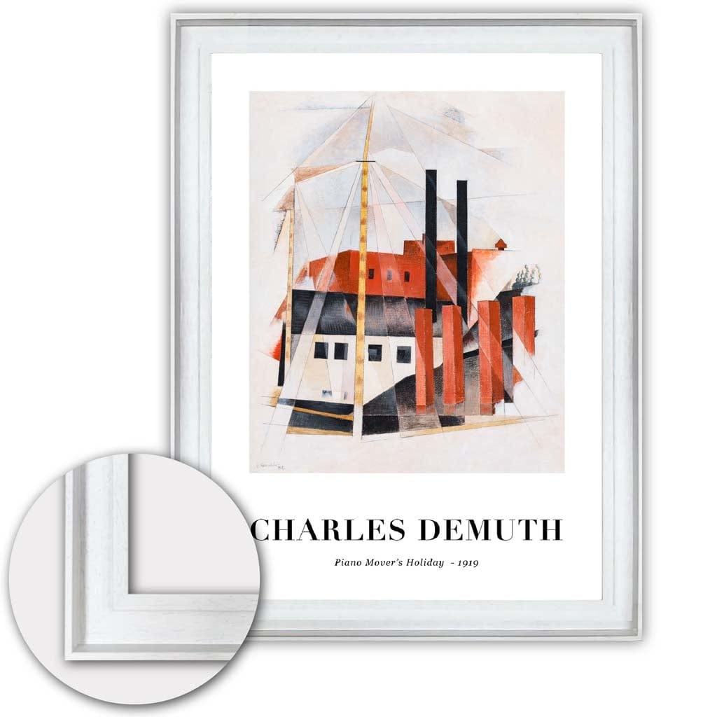 Konsttryck av Charles Demuth - Piano Transporter Semester Digitalt Omarbetat 7
