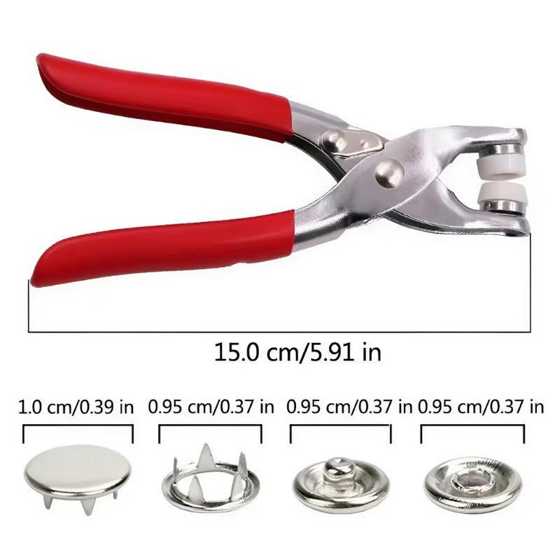 Kreativt Tryckknappsset med Tång för Hantverksprojekt 3