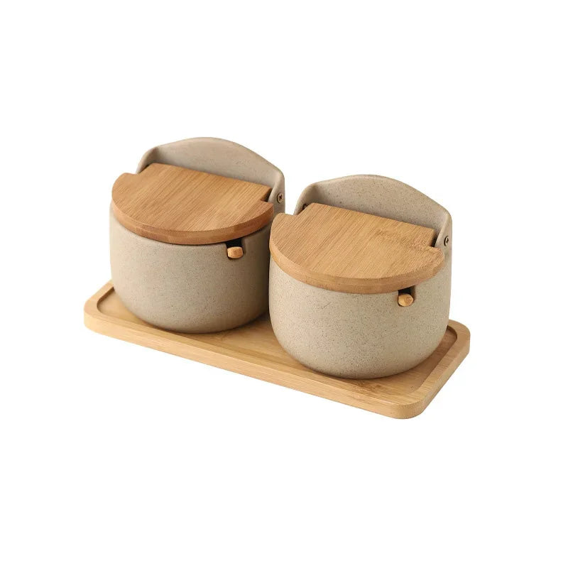Kryddburk i Japansk Stil med Bambu Lock 7