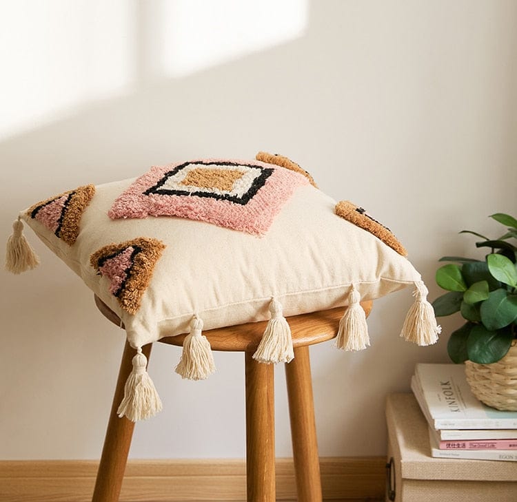 Kuddfodral 45x45 Etniska Motiv Handgjord För Heminredning 4
