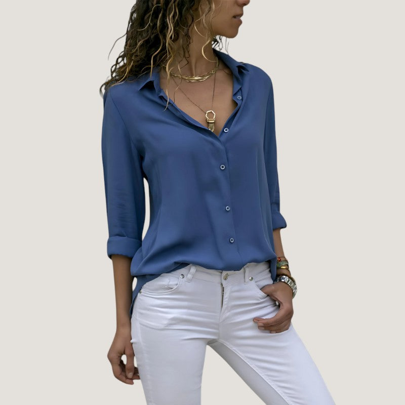 Kvinno Blus Chic och Tidlös 7