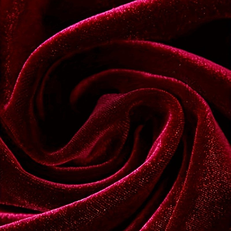 Kvinnors Aftonklänning Asymmetrisk Urringning Velour 4