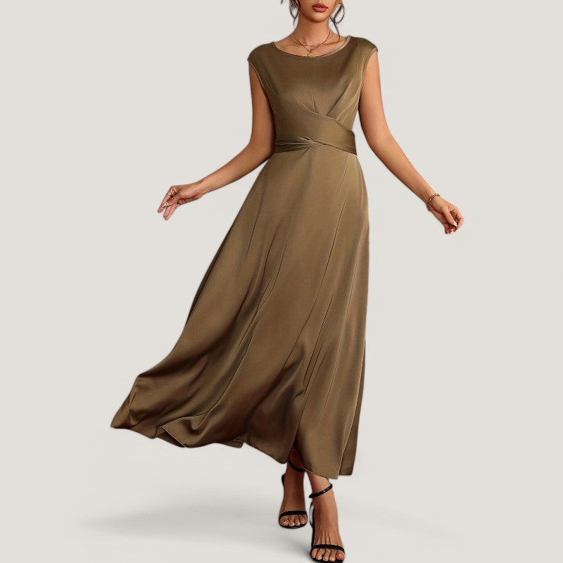 Kvinnors Aftonklänning Satin Utan Ärmar 1