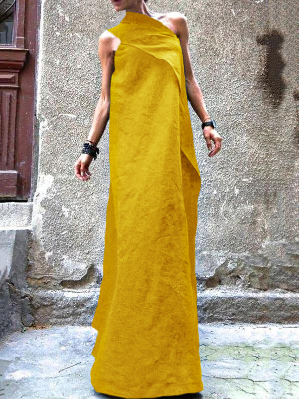 Kvinnors Ärmlös Klänning Lätt och Luftig 8