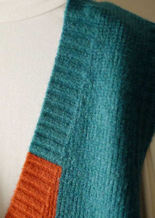 Kvinnors Ärmös V-hals Strandväst Patchwork 4