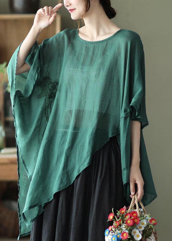 Kvinnors Asymmetrisk Design Sommarblus 2