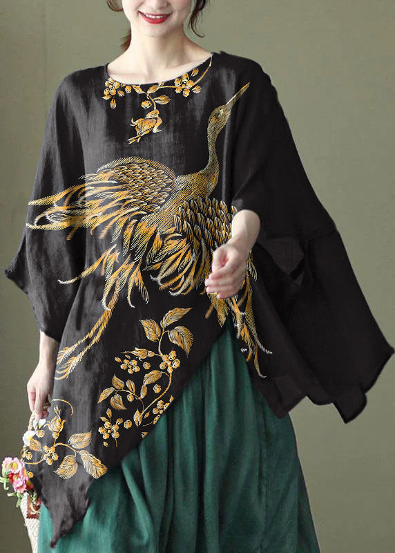 Kvinnors Asymmetrisk Design Sommarblus 5