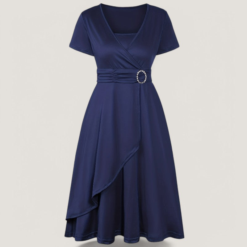 Kvinnors Asymmetrisk Klänning med Strass 6