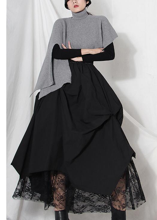 Kvinnors Asymmetrisk Sommarkjol med Patchwork Design 2