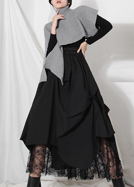 Kvinnors Asymmetrisk Sommarkjol med Patchwork Design 3