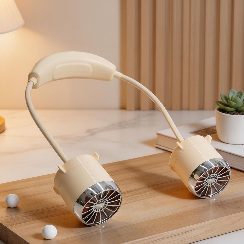 Kvinnors Bärbar Halsfläkt Flexibel Design 5