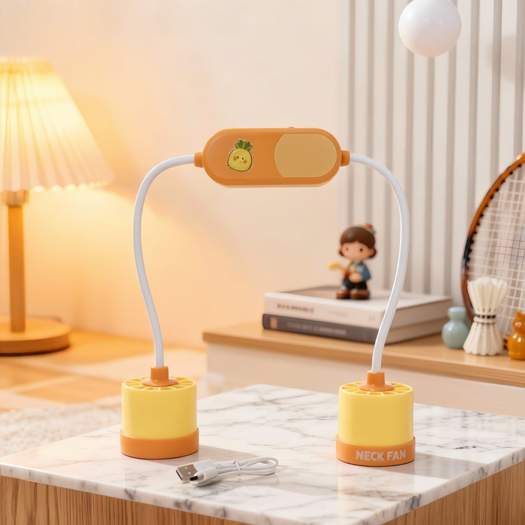 Kvinnors Bärbar Halsfläkt Flexibel Design 9