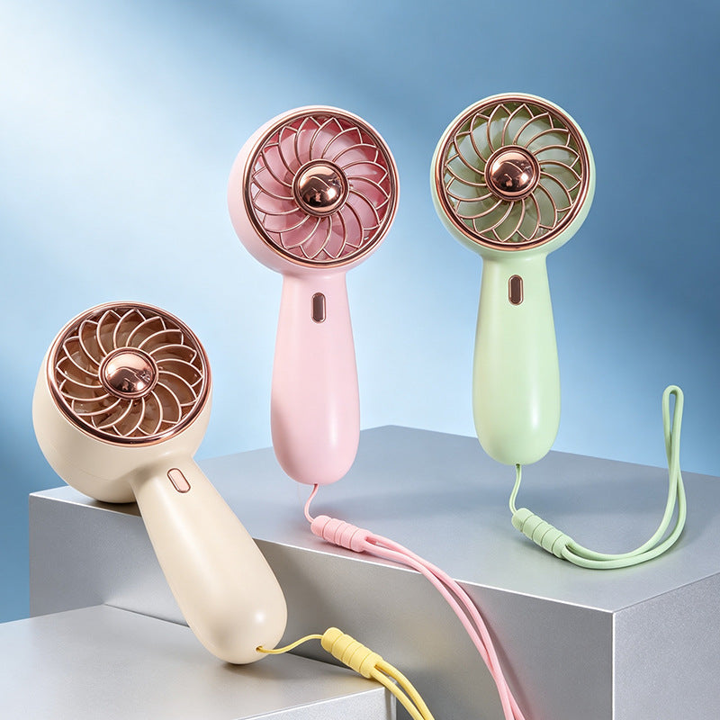 Kvinnors Bärbar Handfläkt Med Rutnätdesign 1