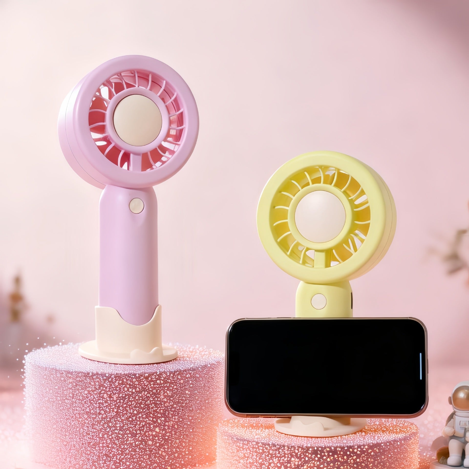 Kvinnors Bärbar USB-Fläkt Kompakt Design 1
