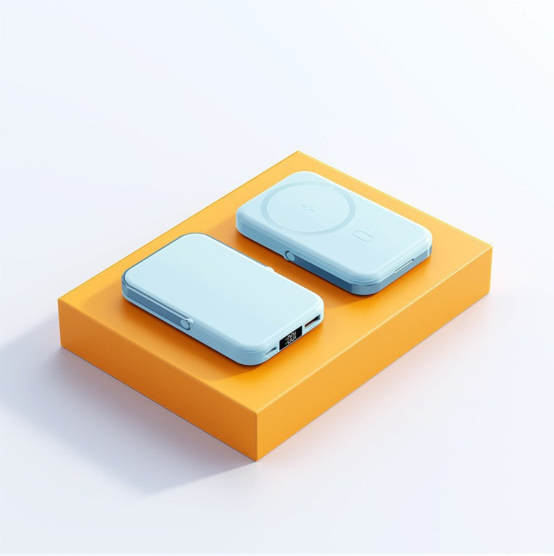 Kvinnors Bärbara Trådlösa Powerbank med Magnetisk Funktion och Digital Display 2