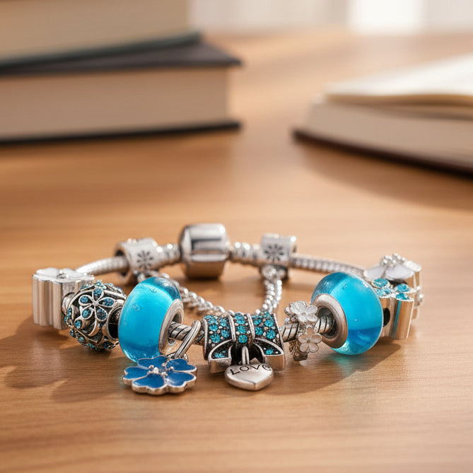 Kvinnors Berlockarmband Blommig Design 0