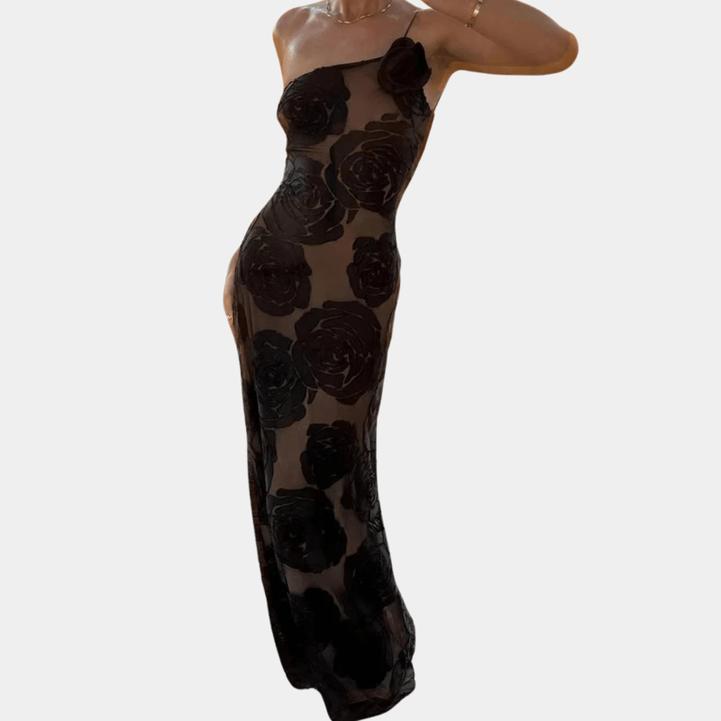 Kvinnors Blommig Klänning Med Graciös Design 3