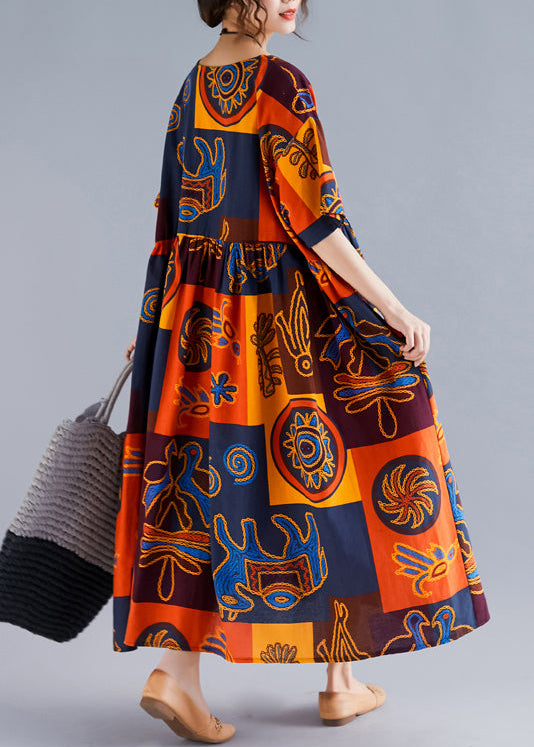 Kvinnors Blommig Sommarklänning Cinched Midja 2