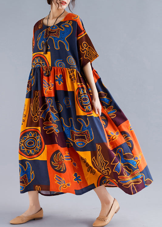 Kvinnors Blommig Sommarklänning Cinched Midja 4