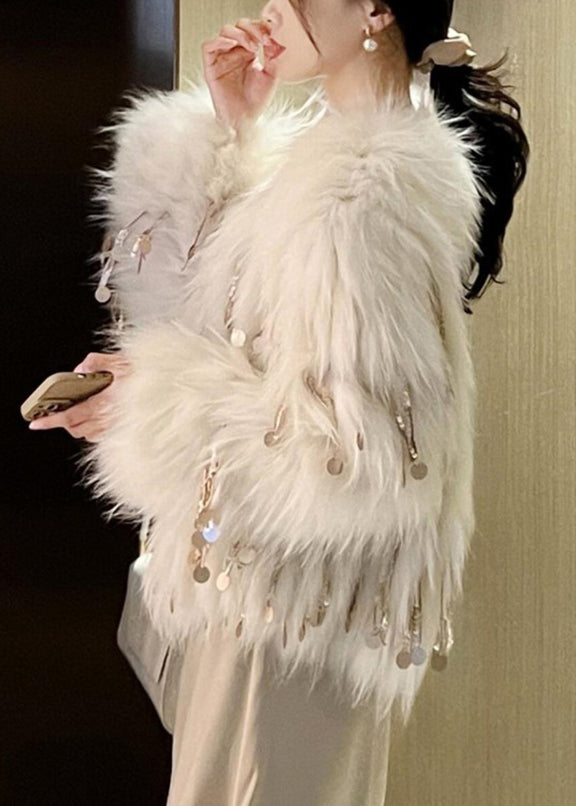 Kvinnors Bohemisk Kappa med Paljetter och Fransar 0