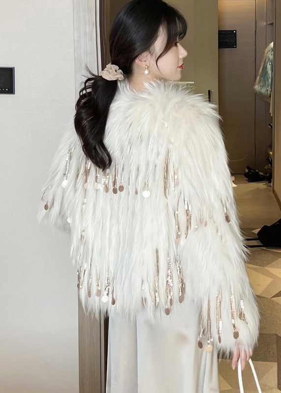 Kvinnors Bohemisk Kappa med Paljetter och Fransar 1