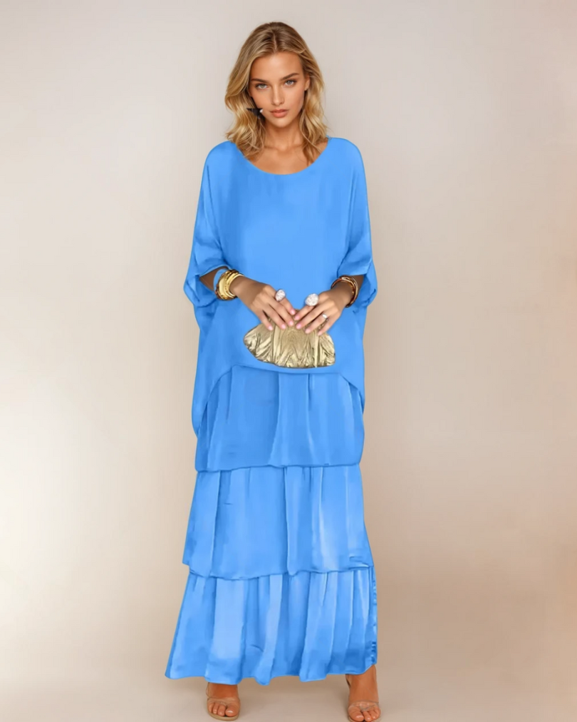 Kvinnors Casual Klänning Elegant Design Mjuk Tygblandning 3