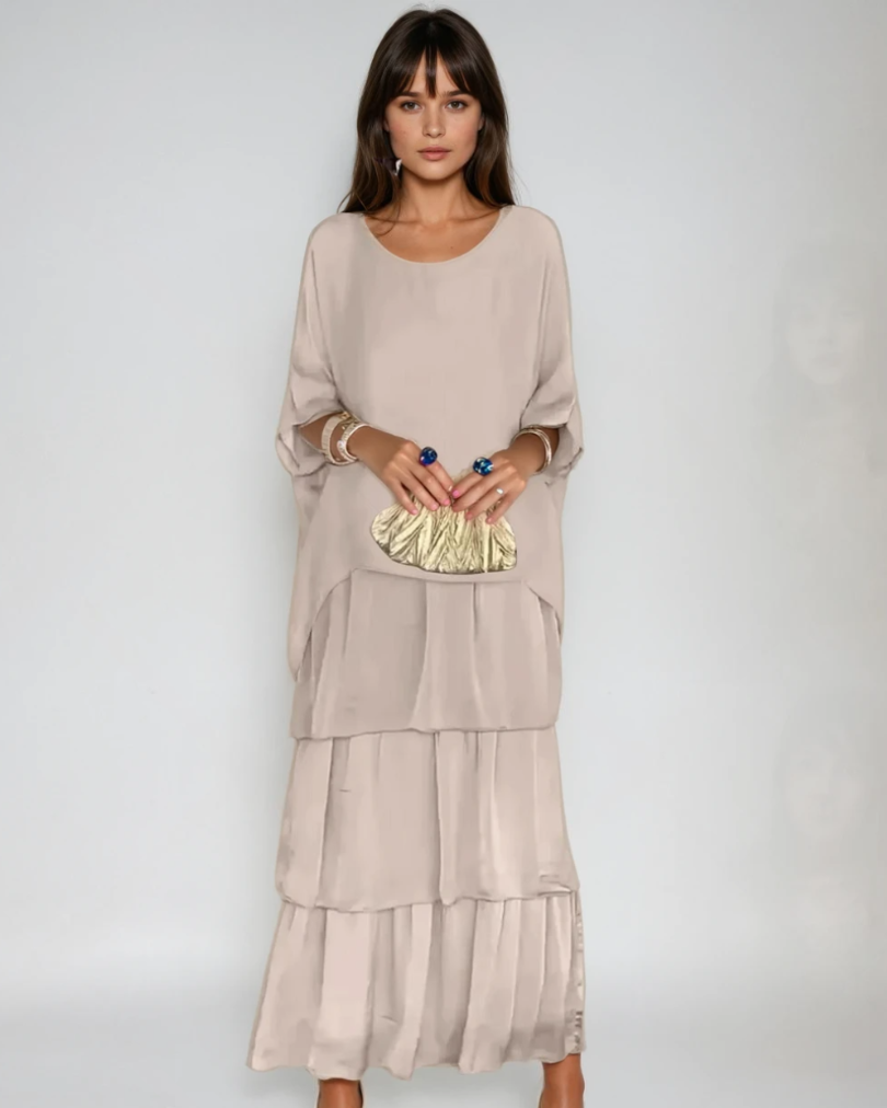 Kvinnors Casual Klänning Elegant Design Mjuk Tygblandning 4