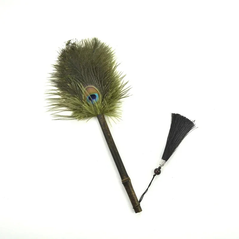Kvinnors Dammborste Med Påfågelfjäder För Effektiv Rengöring 4
