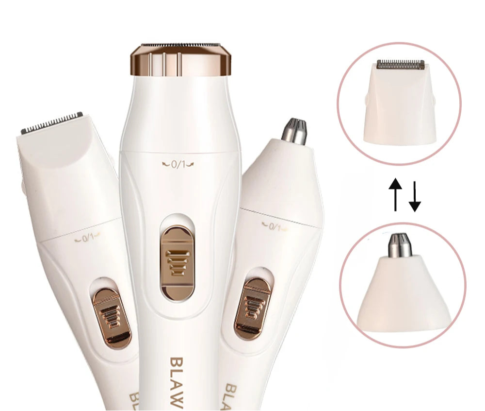 Kvinnors Elektrisk Rakapparat För Ansikte Och Kropp Portabel Design 4