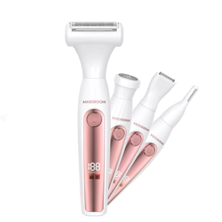 Kvinnors Elektrisk Trimmer Kit Multifunktionell Vattentålig 0
